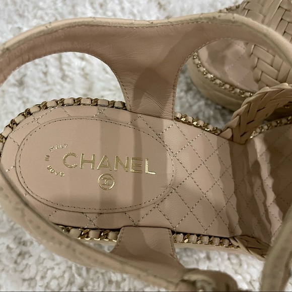 CHANEL WEDGES SIZE 39 NIB - Picture 3 of 12